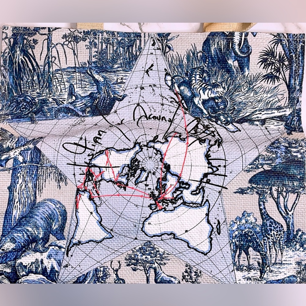 Christian Dior Beauty GWP 100% Straw All Around The World Tote